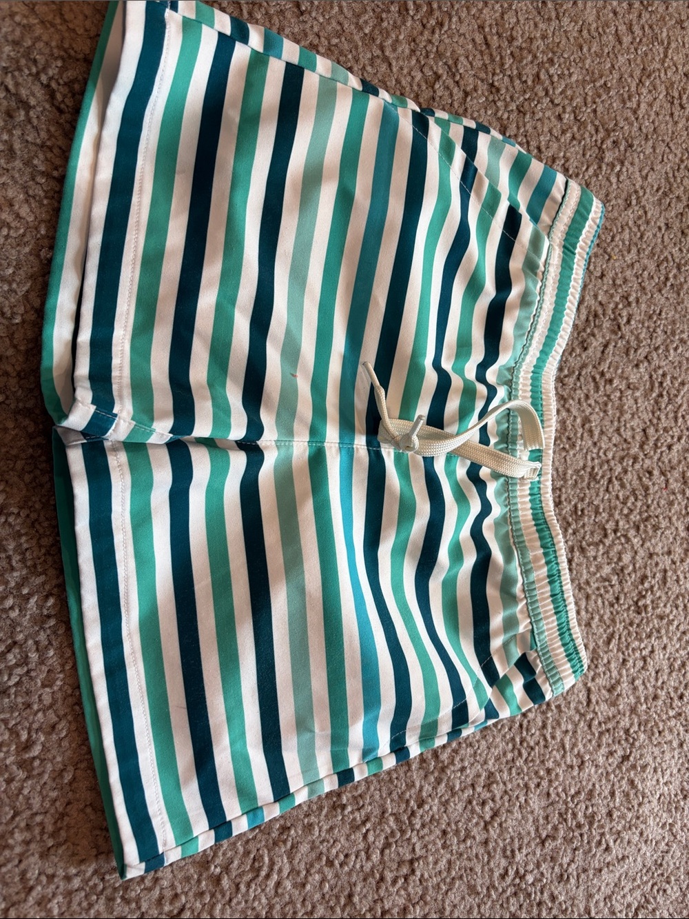 B69 Emerson & Friends 8/9k Kids Striped Swim Shorts, Pilling and stain